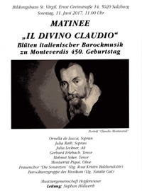 Matinee "il Divino Claudio" Blüten italienischer Barockmusik