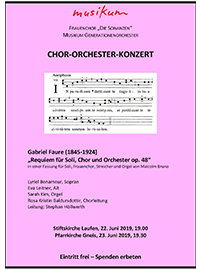 Konzertprogramme - Chor Orchester Konzert - Leitung Stephan Höllwerth