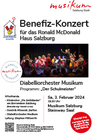 Benefiz Konzert für Ronald MC Donald HAus SAlzburg - Leitung Dr. Stephan Höllwerth